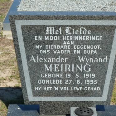 MEIRING Alexander Wynand 1919-1995