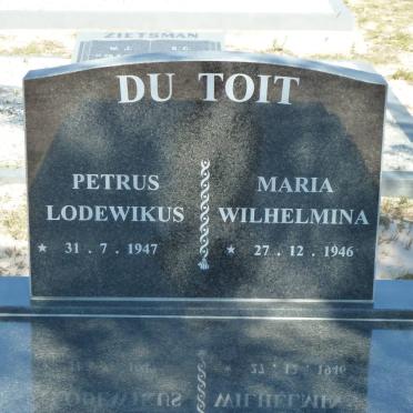 TOIT Petrus Lodewikus, du 1947- &amp; Maria Wilhelmina 1946-