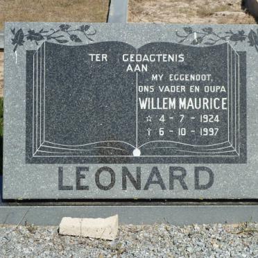 LEONARD Willem Maurice 1924-1997