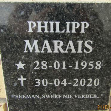 MARAIS Philipp 1958-2020