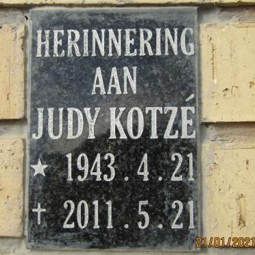 KOTZE Judy 1943-2011