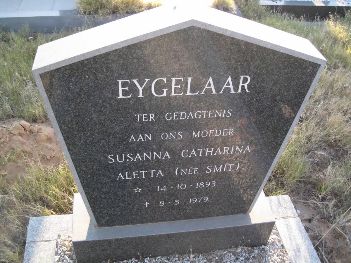 EYGELAAR Susanna Catharina Aletta nee SMIT 1893-1979