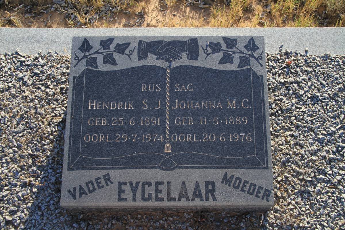 EYGELAAR Hendrik S.J. 1891-1974 &amp; Johanna M.C. 1889-1976