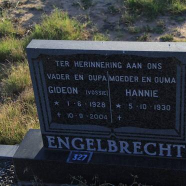 ENGELBRECHT Gideon 1928-2004 &amp; Hannie 1930-
