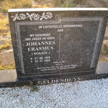 GELDENHUYS Johannes Erasmus 1928-2003