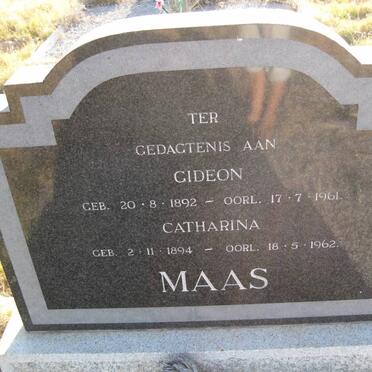 MAAS Gideon 1892-1961 &amp; Catharina 1894-1962