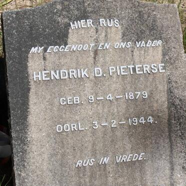 PIETERSE Henddrik D. 1879-1944