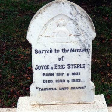 STERLEY Eric 1931-1933 :: STERLEY Joyce 1917-1930