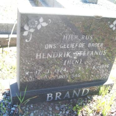 BRAND Hendrik Stefanus 1924-1986