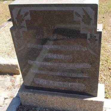 CLAASSEN Sarah 1904-1976
