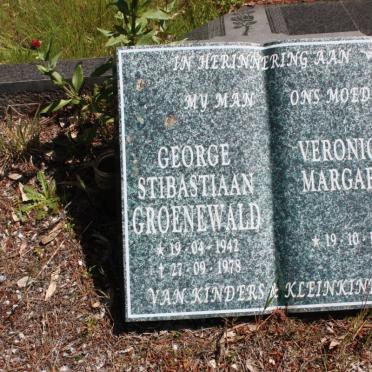 GROENEWALD George Stibastiaan 1942-1978 &amp; Veronica Margaret 1943-