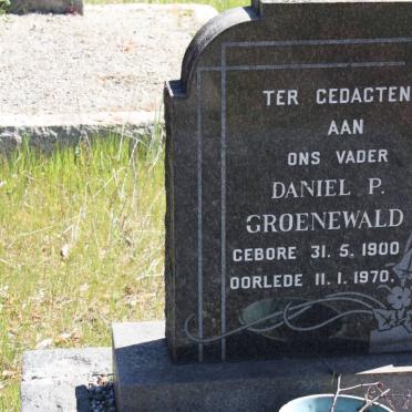 GROENEWALD Daniel P. 1900-1970
