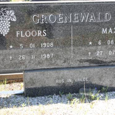 GROENEWALD Floors 1908-1987 :: GROENEWALD Max 1905-1991