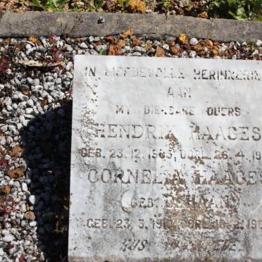 HAAGES Hendrik 1905-1973 &amp; Cornelia DE HAAN 1910-1982