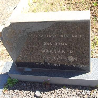JACOBSON Martha M. 1891-1974