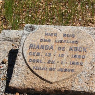 KOCK Rianda, de 1960-1962