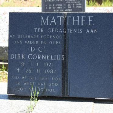MATTHEE Dirk Cornelius 1921-1987