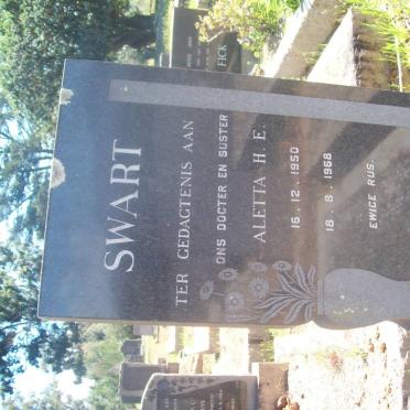 SWART Aletta H.E. 1950-1968