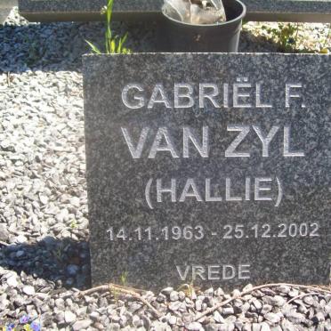 ZYL Gabriël F., van 1963-2002