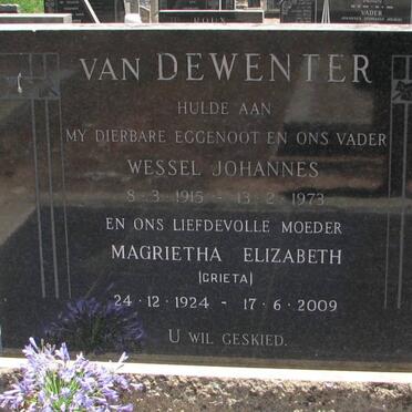 DEWENTER Wessel Johannes, van 1915-1973 &amp; Magrietha Elizabeth 1924-2009