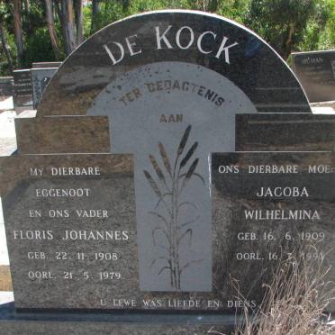 KOCK Floris Johannes, de 1908-1979 &amp; Jacoba Wilhelmina 1909-1990