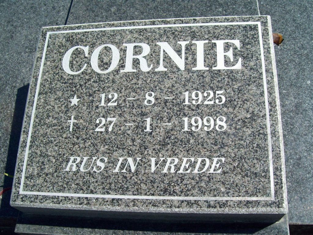 WESTENRAAD Cornie 1925-1998