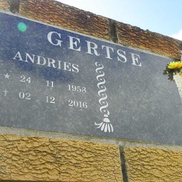 GERTSE Andries 1958-2016