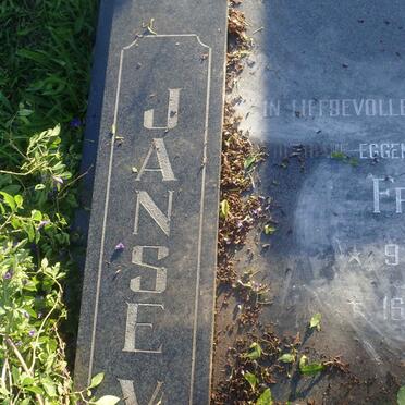 ? Frank, Janse van 1933-1994
