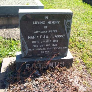 ERASMUS Maria F.J.A. 1884-1970