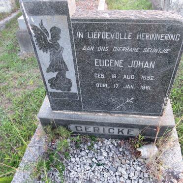 GERICKE Eugene Johan 1952-1961