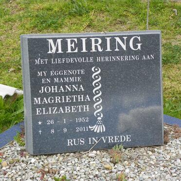 MEIRING Johanna Magrietha Elizabeth 1952-2011