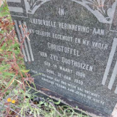 OOSTHUIZEN Christoffel van Zyl 1908-1959