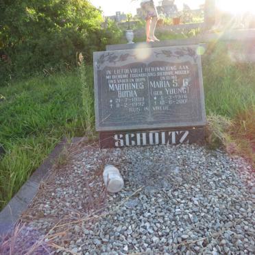 SCHOLTZ Marthinus Botha 1909-1992 &amp; Maria S.G. YOUNG 1916-2001