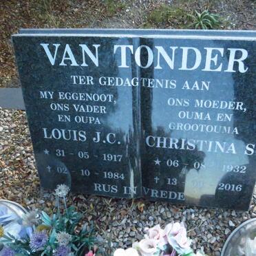 TONDER Louis J.C., van 1917-1984 & Christina S. 1932-2016