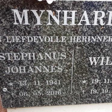 MYNHARDT Stephanus Johannes 1941-2016 &amp; Wilna 1939-2016