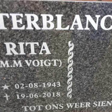 TERBLANCHE M. M. nee VOIGT 1943-2018