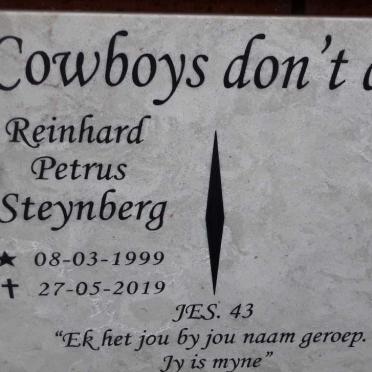 STEYNBERG Reinhard Petrus 1999-2019