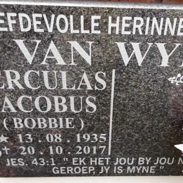 WYK Herculas Jacobus, van 1935-2017