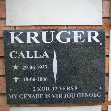 KRUGER Calla 1937-2006