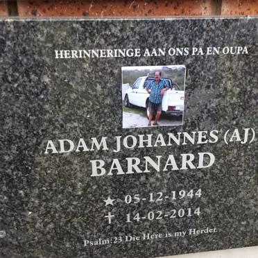 BARNARD Adam Johannes 1944-2014