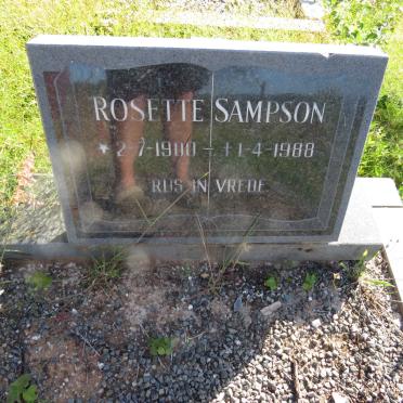 SAMPSON Rosette 1900-1988