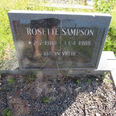SAMPSON Rosette 1900-1988