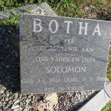 BOTHA Solomon 1903-1986