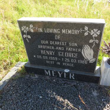 MEYER Henry George 1959-1986