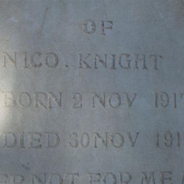 KNIGHT Nico 1917-1918