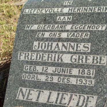 GREBE Johannes Frederik 1881-1939