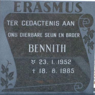 ERASMUS Bennith 1952-1985