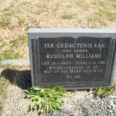 WILLIAMS Rudolph 1907-1982