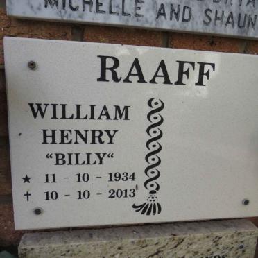 RAAFF William Henry 1934-2013