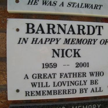 BARNARDT Nick 1959-2001